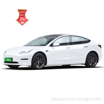 Berlina per auto EV ad alta velocità 225 km/h ad alta velocità in stock auto elettrica Tesla Modello 3 Veicoli Nuova energia 5 sedili